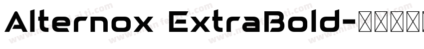 Alternox ExtraBold字体转换
